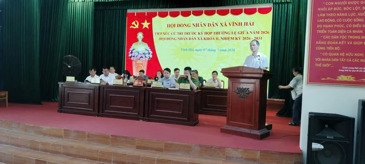 Hội đồng nhân dân xã Vĩnh Hải tổ chức tiếp xúc cử tri trước kỳ họp thường lệ giữa năm 2026 HĐND xã khóa II, nhiệm kỳ 2026 - 2031 5