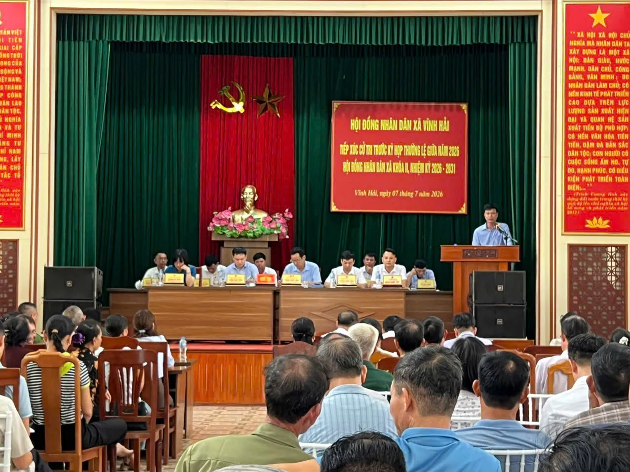 Hội đồng nhân dân xã Vĩnh Hải tổ chức tiếp xúc cử tri trước kỳ họp thường lệ giữa năm 2026 HĐND xã khóa II, nhiệm kỳ 2026 - 2031